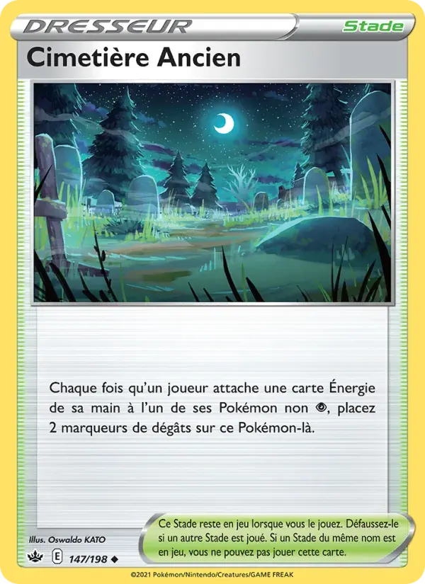 Cimetière Ancien — Règne de Glace 147 French Pokémon card