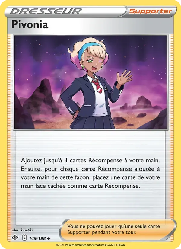 Pivonia — Règne de Glace 149 French Pokémon card