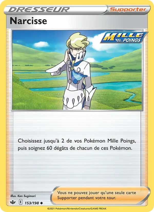 Narcisse — Règne de Glace 153 French Pokémon card