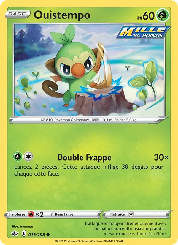 Ouistempo — Règne de Glace 16 French Pokémon card