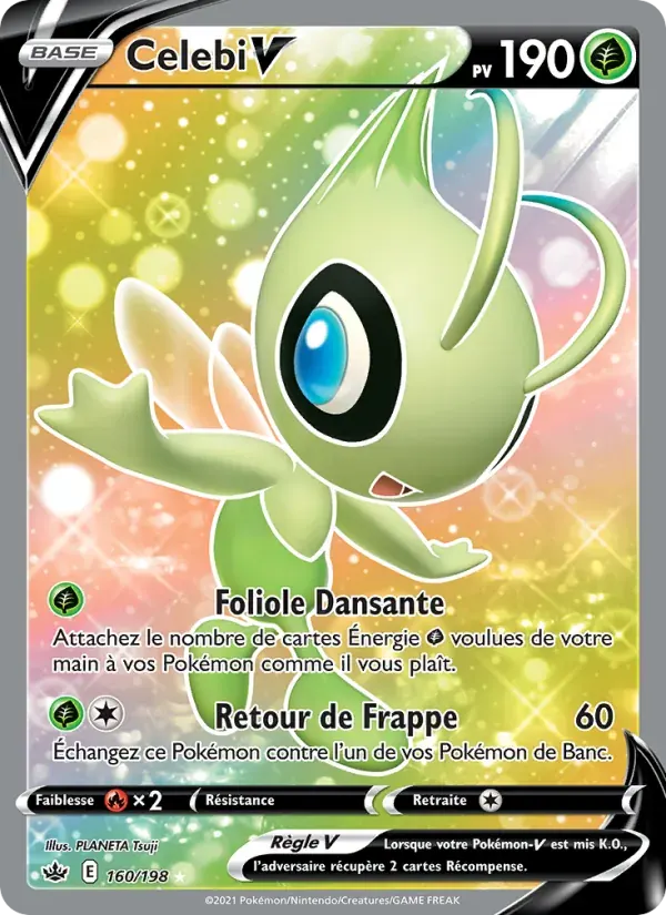 Celebi V — Règne de Glace 160 French Pokémon card