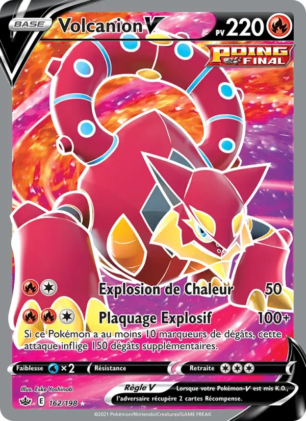 Volcanion V — Règne de Glace 162 French Pokémon card