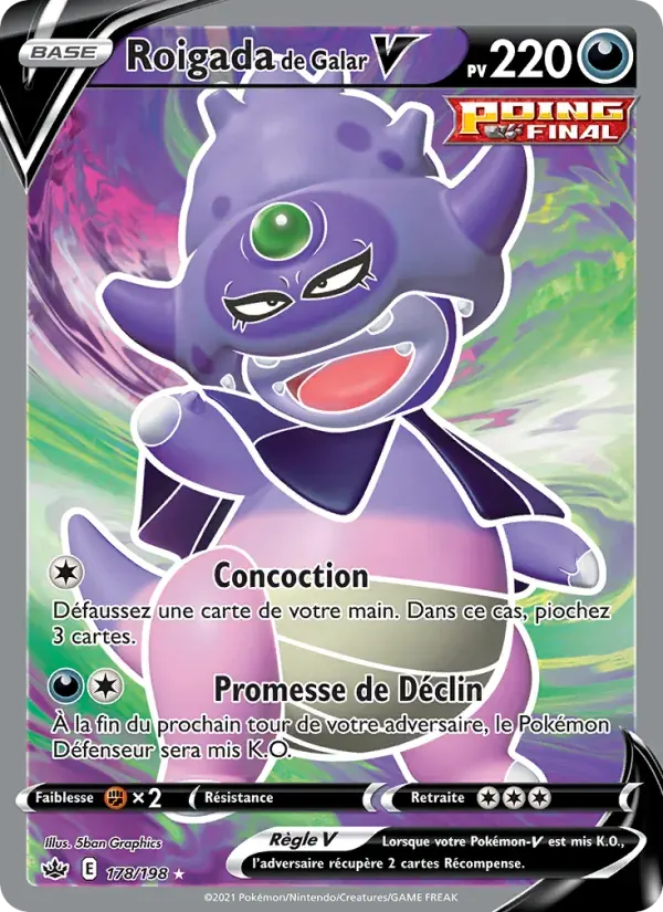 Roigada de Galar V — Règne de Glace 178 French Pokémon card