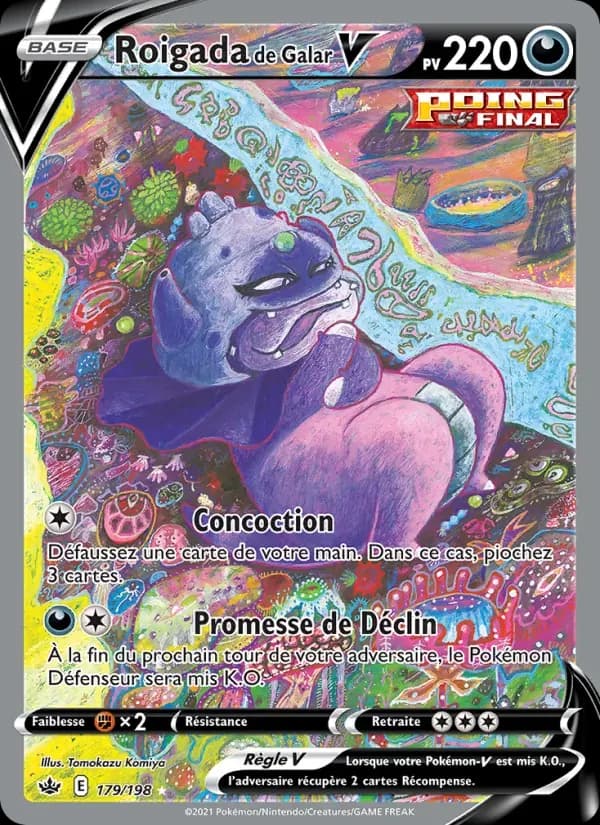 Roigada de Galar V — Règne de Glace 179 French Pokémon card