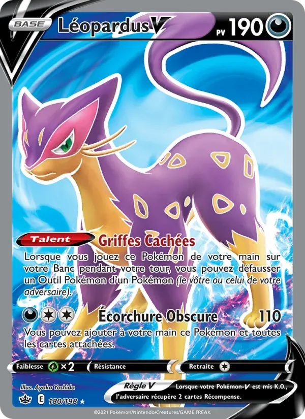 Léopardus V — Règne de Glace 180 French Pokémon card