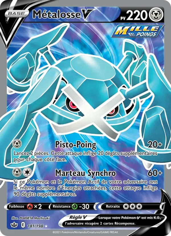 Métalosse V — Règne de Glace 181 French Pokémon card