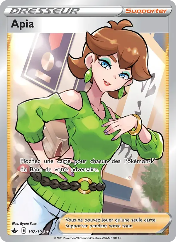 Apia — Règne de Glace 192 French Pokémon card
