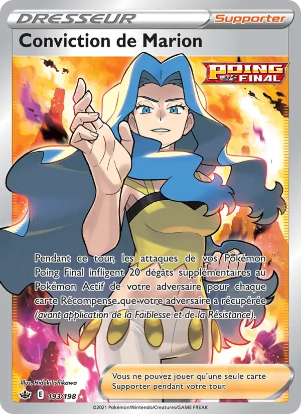 Conviction de Marion — Règne de Glace 193 French Pokémon card