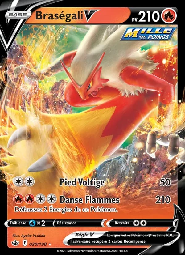 Braségali V — Règne de Glace 20 French Pokémon card