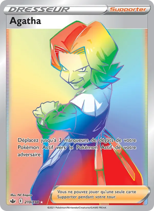 Agatha — Règne de Glace 210 French Pokémon card