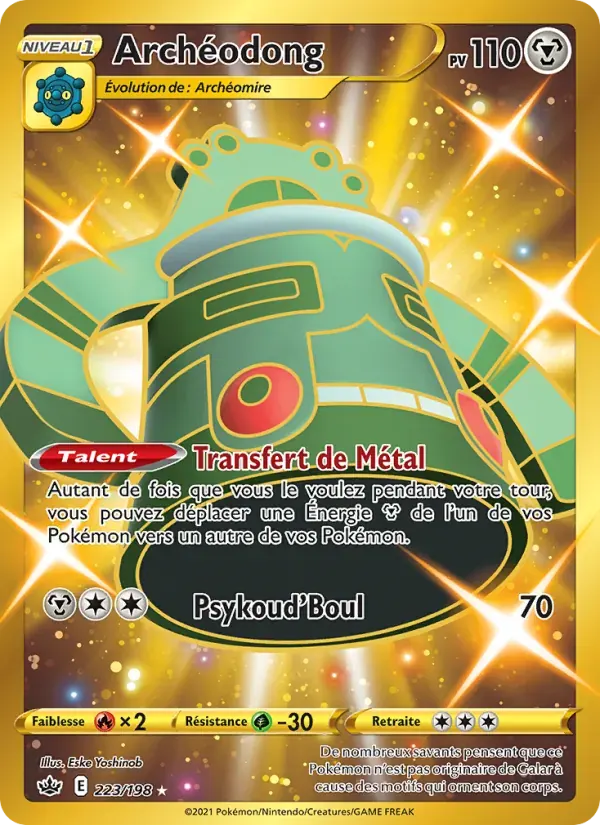 Archéodong — Règne de Glace 223 French Pokémon card