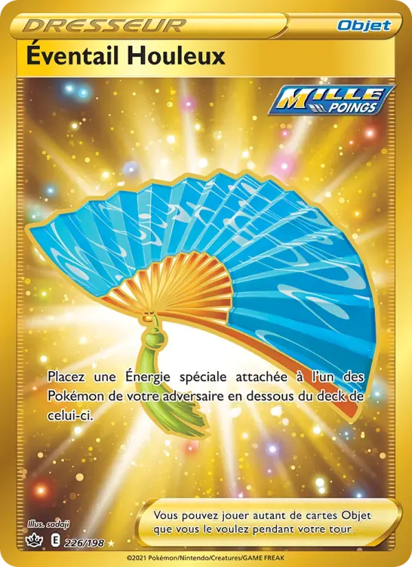 Éventail Houleux — Règne de Glace 226 French Pokémon card