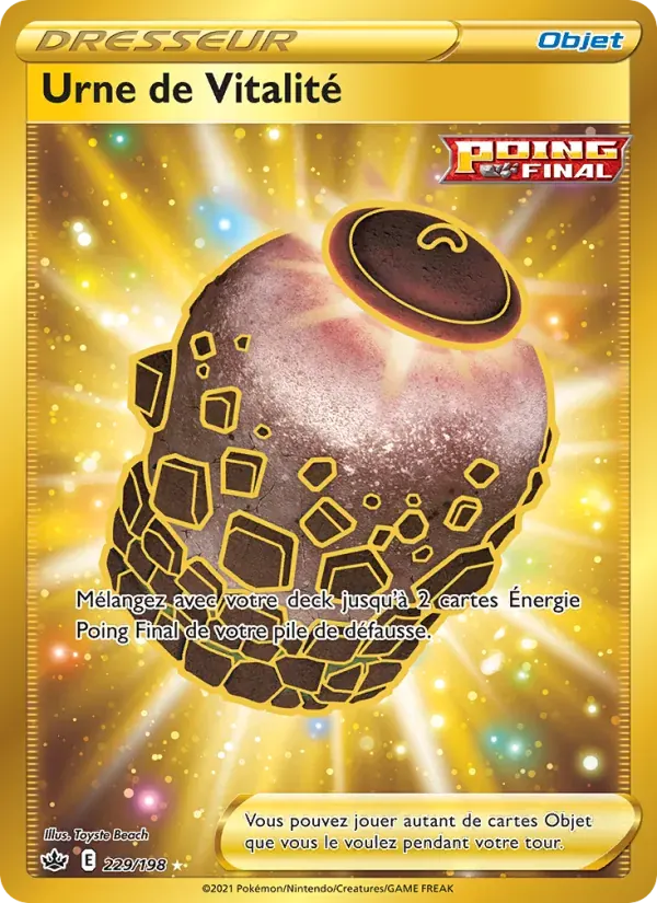 Urne de Vitalité — Règne de Glace 229 French Pokémon card
