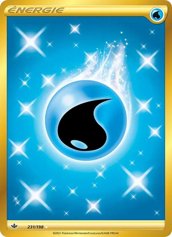 Énergie Eau — Règne de Glace 231 French Pokémon card