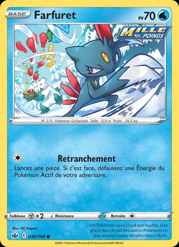 Farfuret — Règne de Glace 30 French Pokémon card