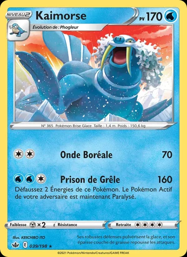 Kaimorse — Règne de Glace 39 French Pokémon card
