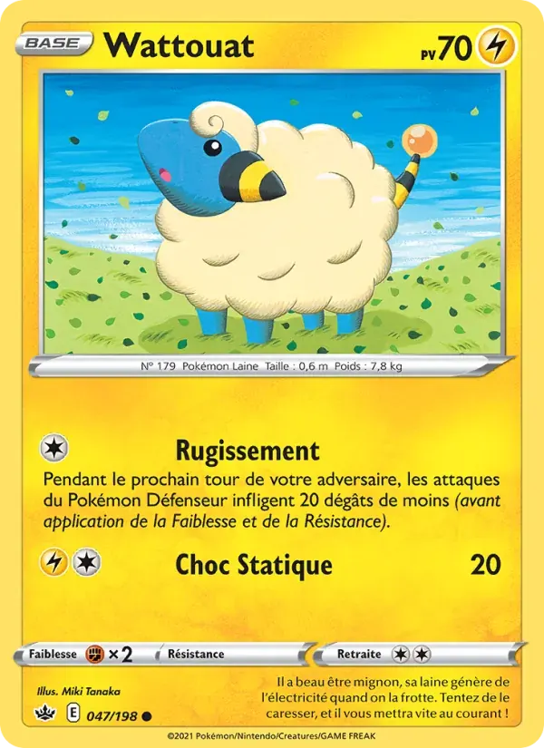 Wattouat — Règne de Glace 47 French Pokémon card