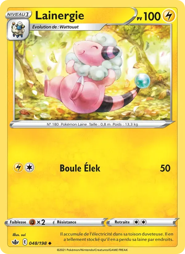 Lainergie — Règne de Glace 48 French Pokémon card