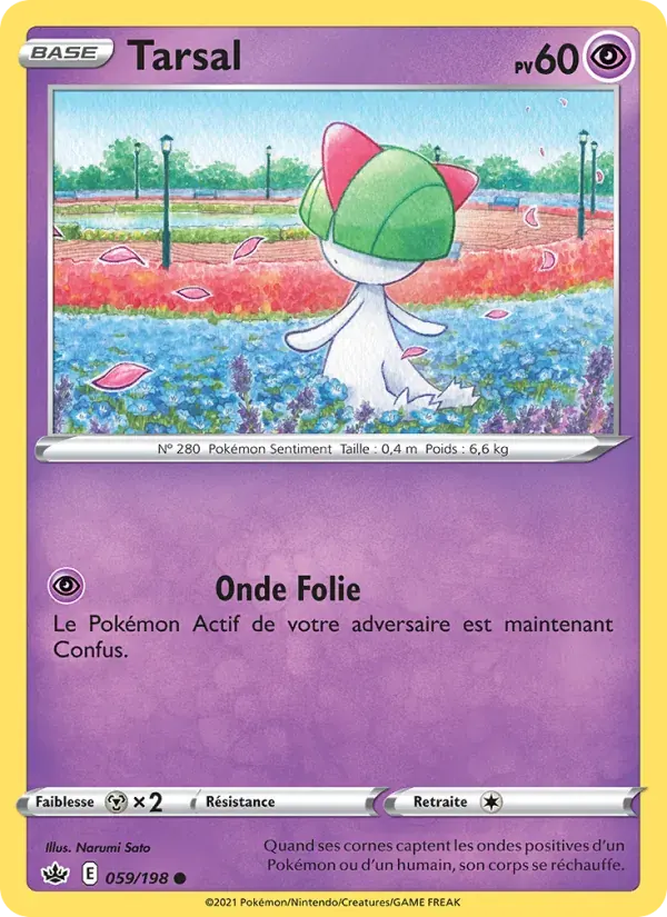 Tarsal — Règne de Glace 59 French Pokémon card