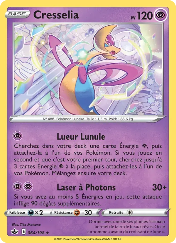 Cresselia — Règne de Glace 64 French Pokémon card