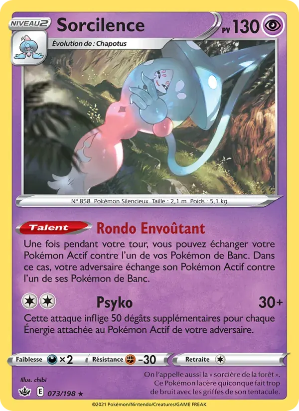 Sorcilence — Règne de Glace 73 French Pokémon card