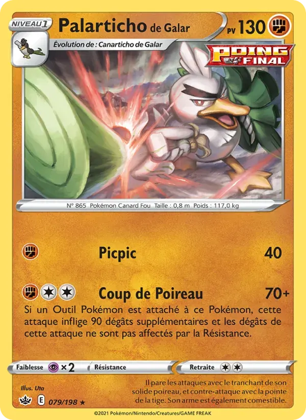 Palarticho de Galar — Règne de Glace 79 French Pokémon card