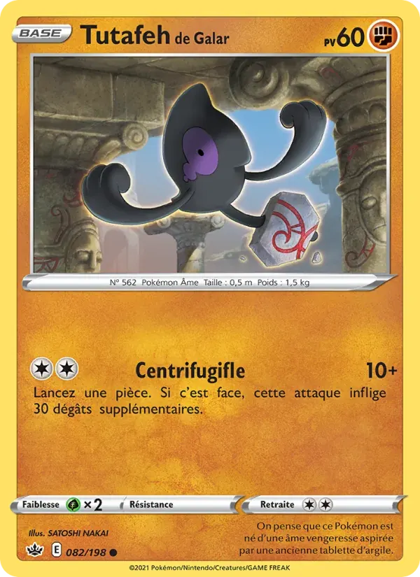 Tutafeh de Galar — Règne de Glace 82 French Pokémon card