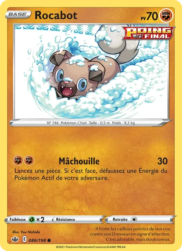 Rocabot — Règne de Glace 86 French Pokémon card