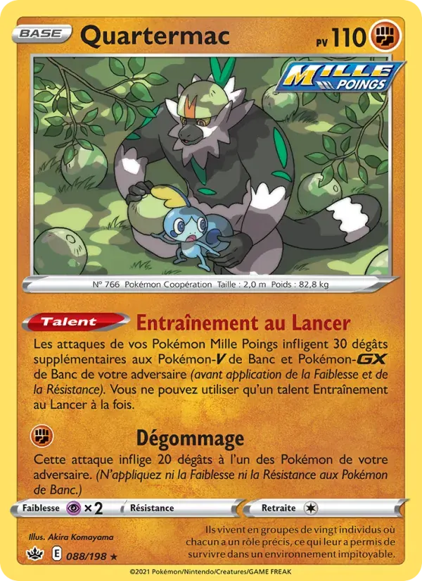 Quartermac — Règne de Glace 88 French Pokémon card
