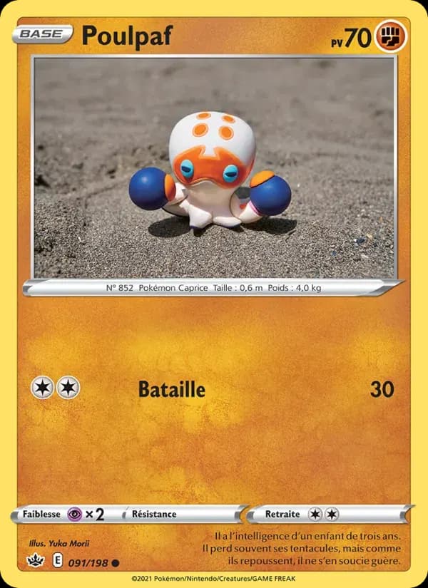 Poulpaf — Règne de Glace 91 French Pokémon card