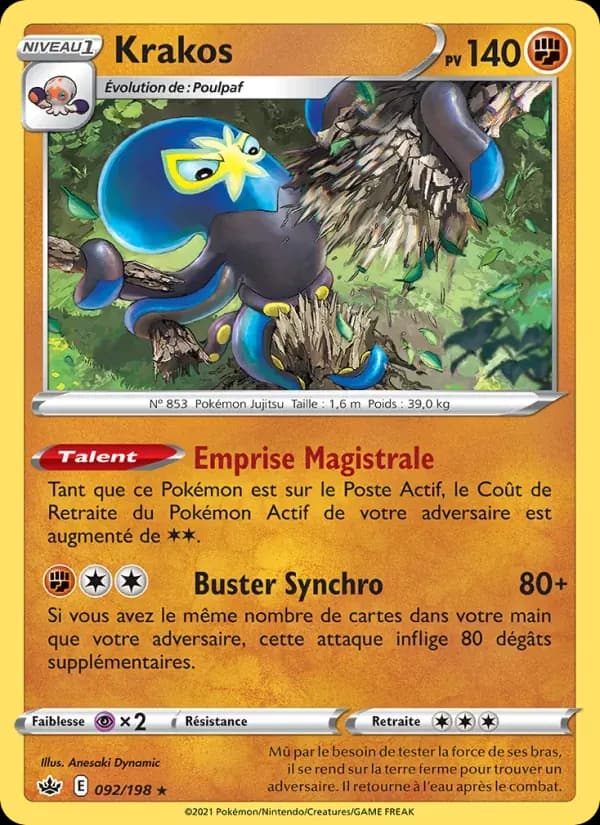Krakos — Règne de Glace 92 French Pokémon card