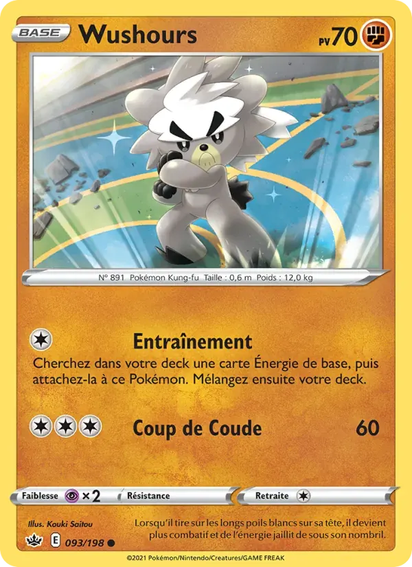 Wushours — Règne de Glace 93 French Pokémon card