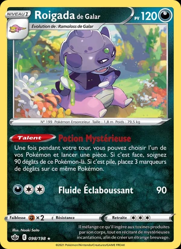 Roigada de Galar — Règne de Glace 98 French Pokémon card
