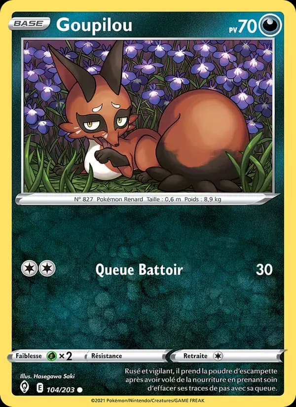 Goupilou — Évolution Céleste 104 French Pokémon card