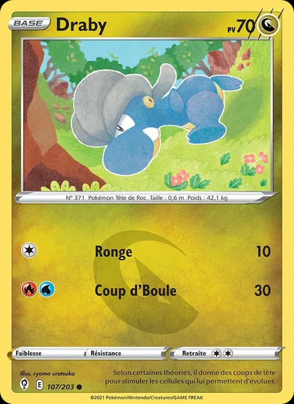 Draby — Évolution Céleste 107 French Pokémon card