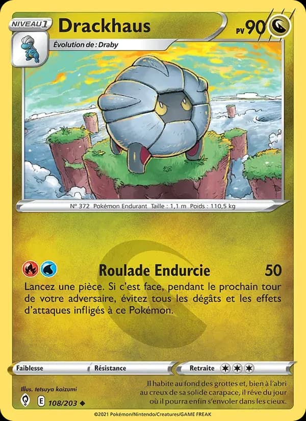 Drackhaus — Évolution Céleste 108 French Pokémon card