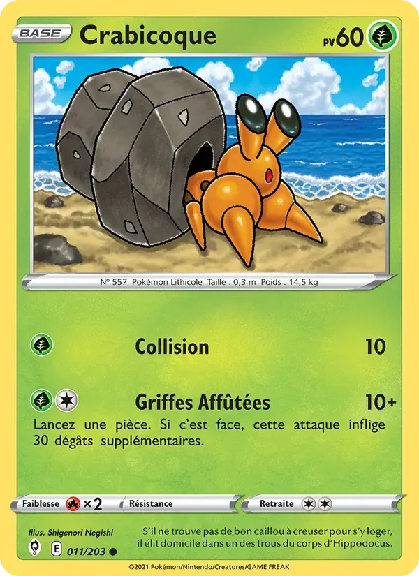 Crabicoque — Évolution Céleste 11 French Pokémon card
