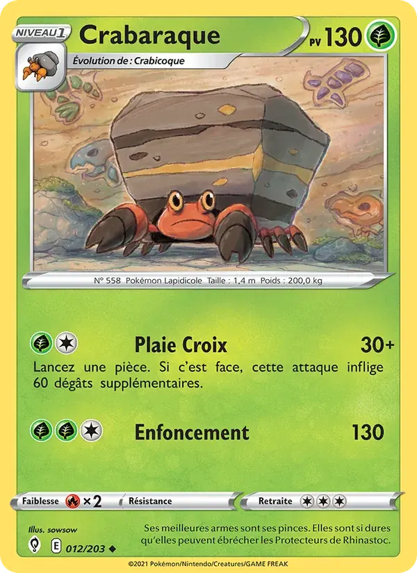 Crabaraque — Évolution Céleste 12 French Pokémon card