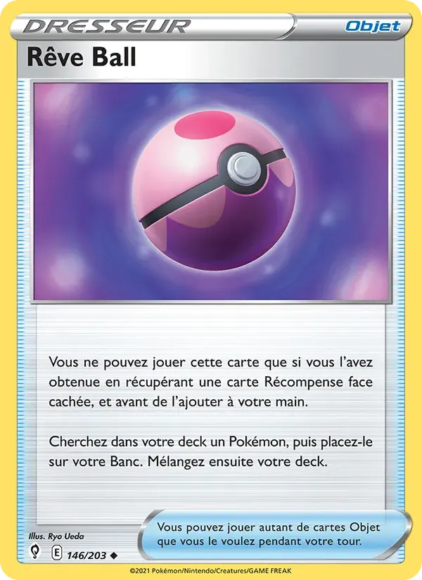 Rêve Ball — Évolution Céleste 146 French Pokémon card