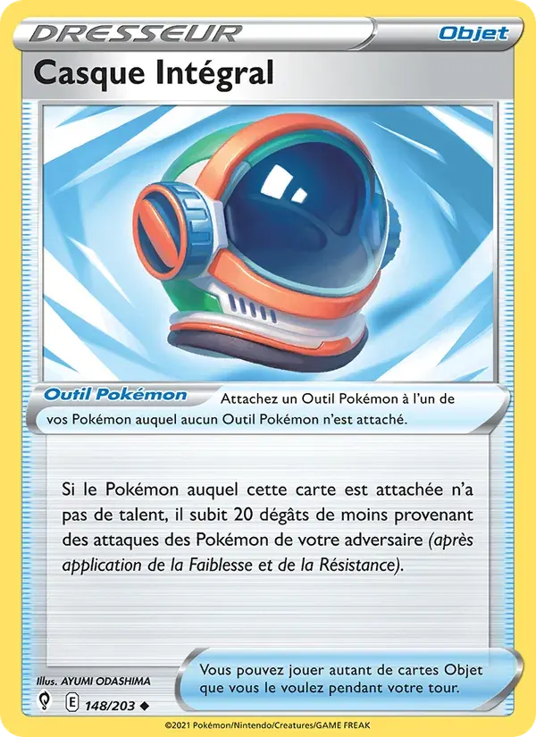 Casque Intégral — Évolution Céleste 148 French Pokémon card