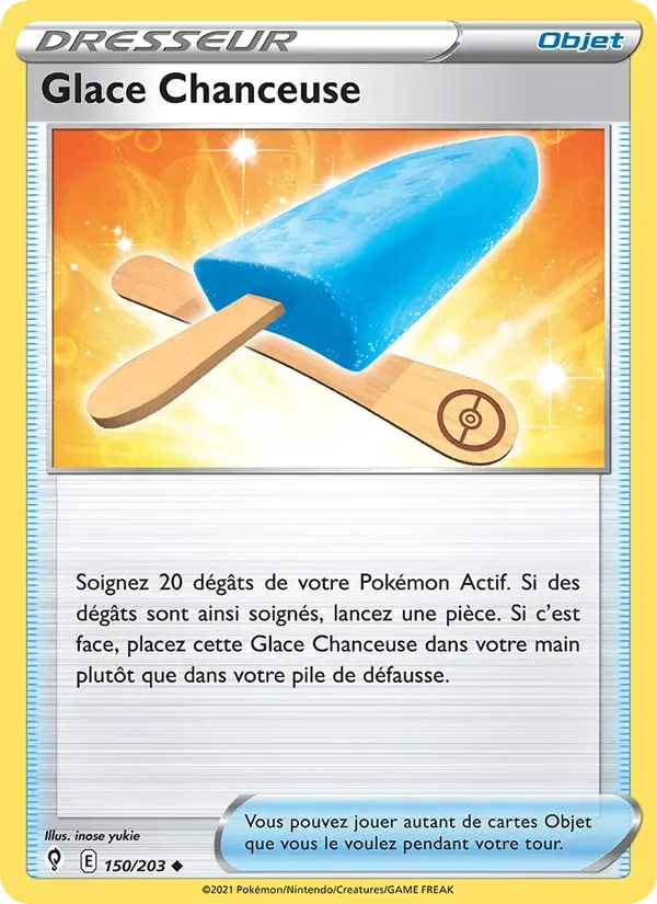 Glace Chanceuse — Évolution Céleste 150 French Pokémon card