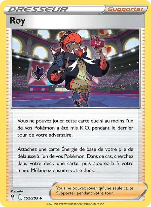Roy — Évolution Céleste 152 French Pokémon card