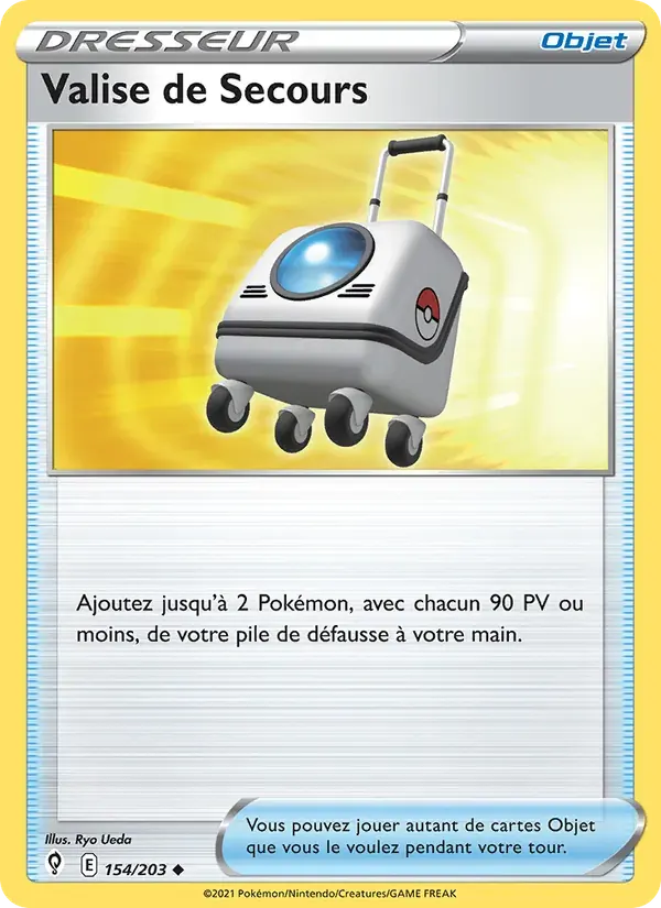 Valise de Secours — Évolution Céleste 154 French Pokémon card
