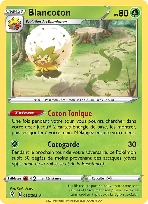 Blancoton — Évolution Céleste 16 French Pokémon card