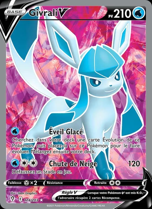 Givrali V — Évolution Céleste 174 French Pokémon card