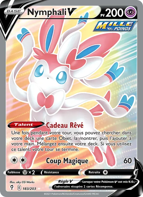 Nymphali V — Évolution Céleste 183 French Pokémon card