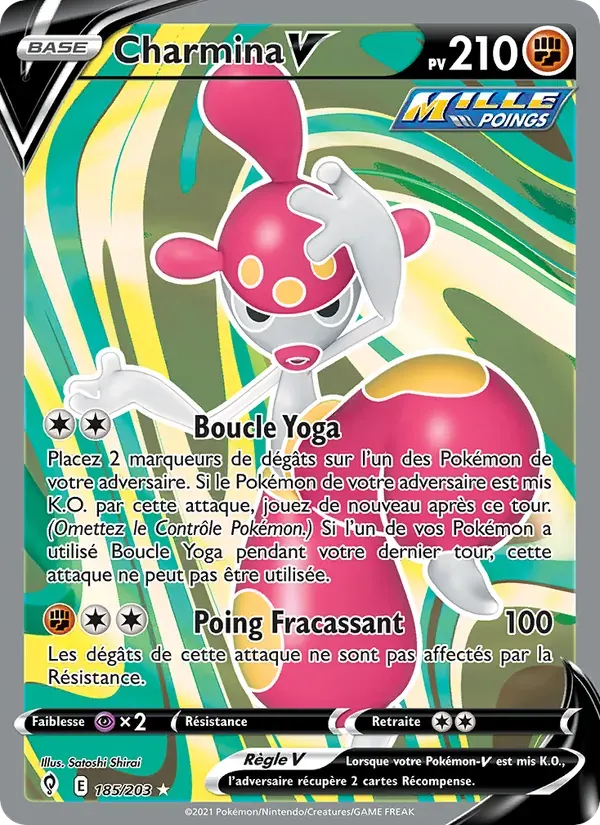 Charmina V — Évolution Céleste 185 French Pokémon card