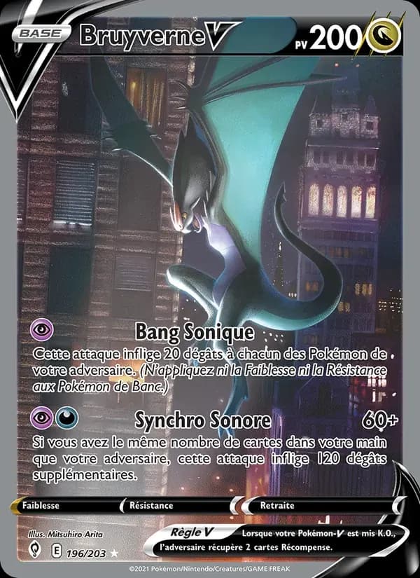 Bruyverne V — Évolution Céleste 196 French Pokémon card