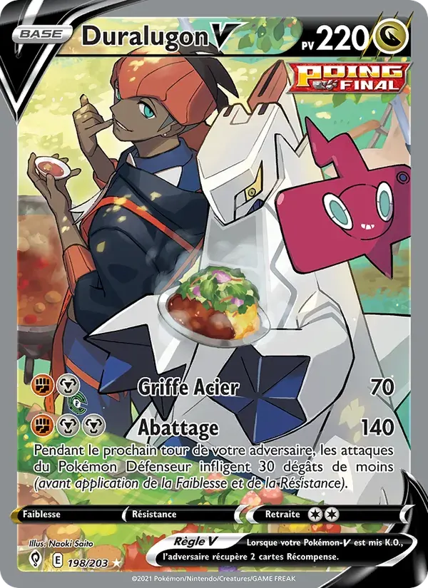 Duralugon V — Évolution Céleste 198 French Pokémon card