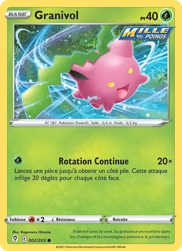Granivol — Évolution Céleste 2 French Pokémon card